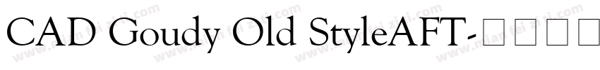 CAD Goudy Old StyleAFT字体转换